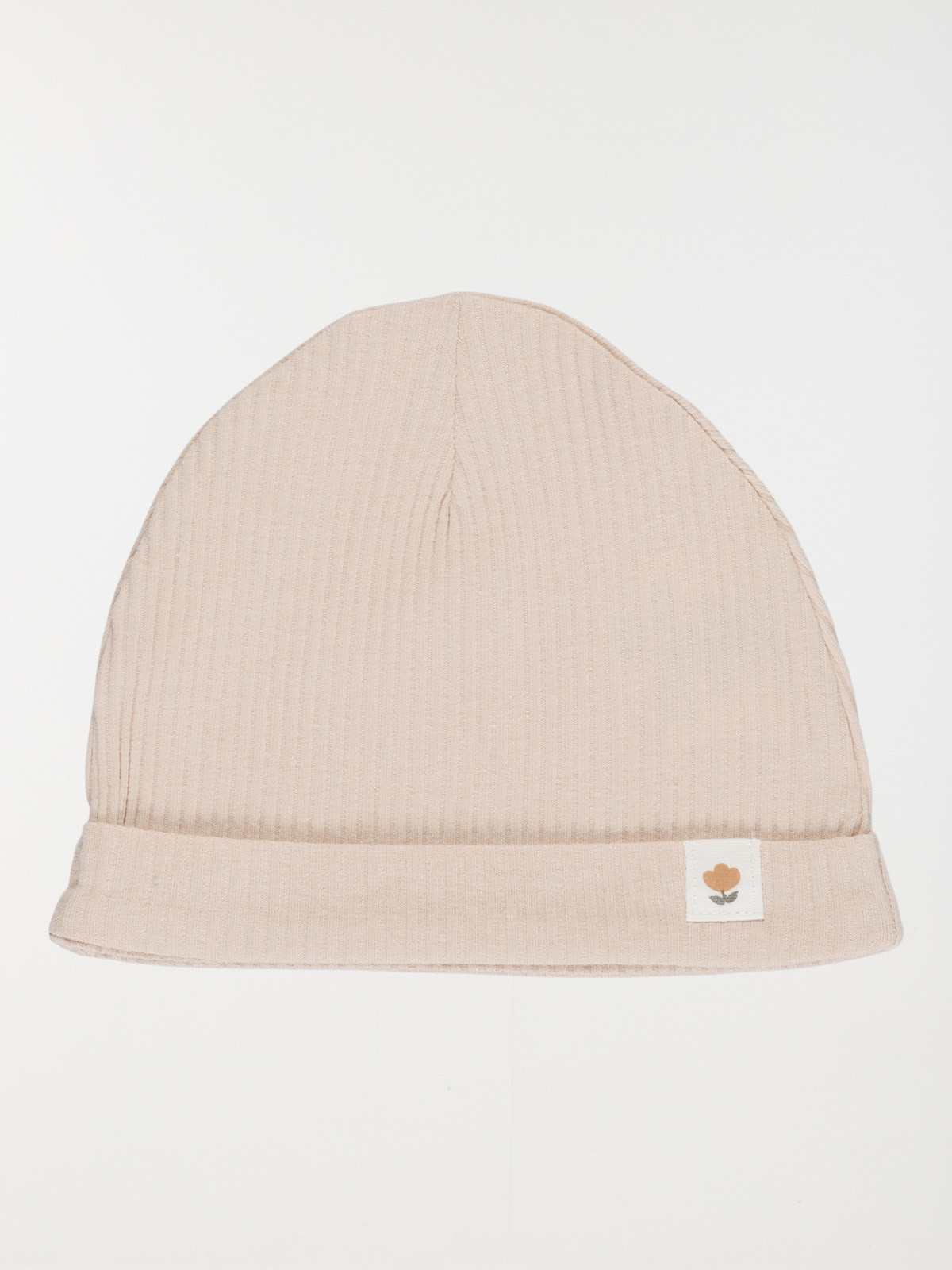 Bonnet naissance fleur rose bébé