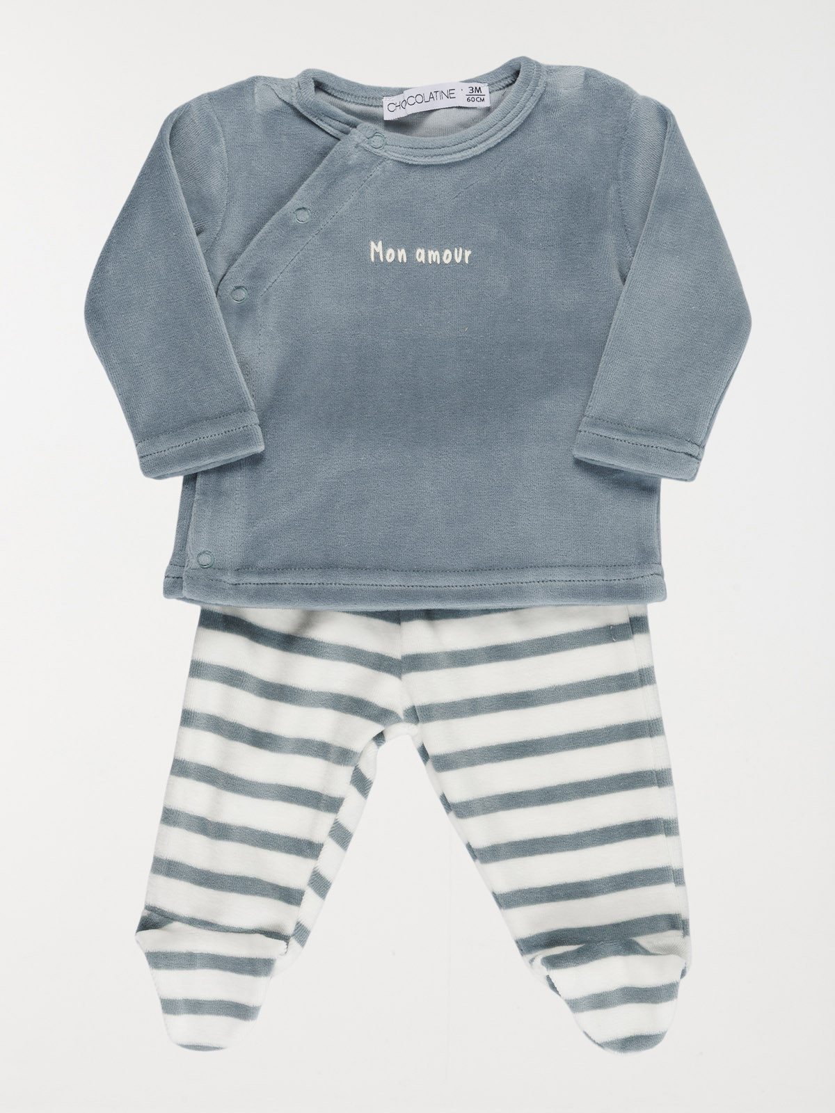 Pyjama mon amour garçon (0-9M) Pyjama mon amour garçon (0-9M)