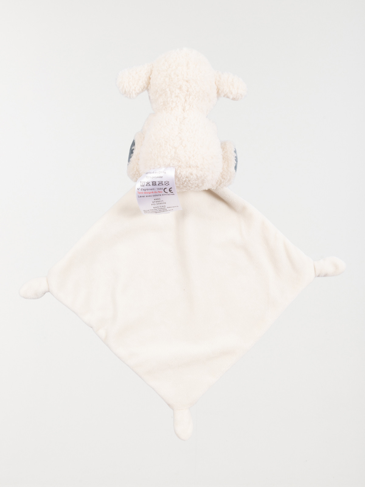 Doudou mouchoir naissance mouton