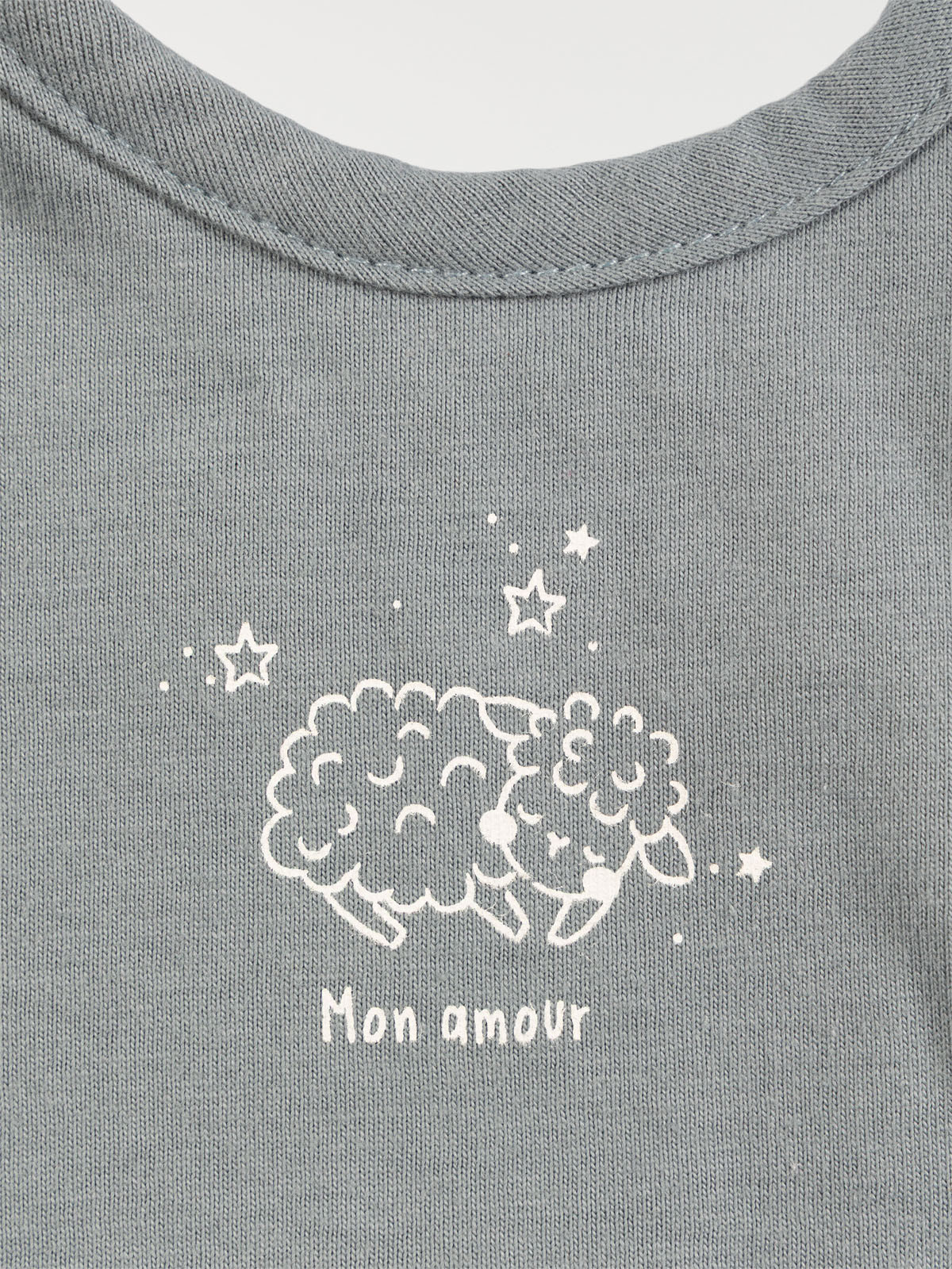 Lot de 3 bavoirs mouton garçon Lot de 3 bavoirs mouton garçon