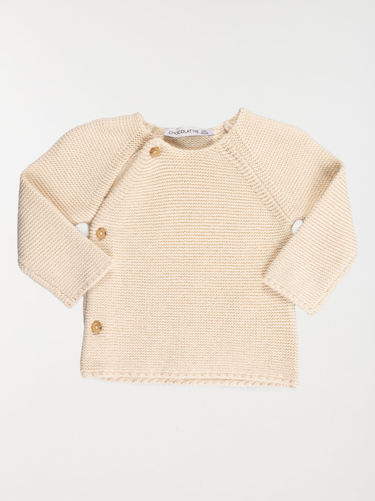 Brassière naissance écru chiné (0-6M)