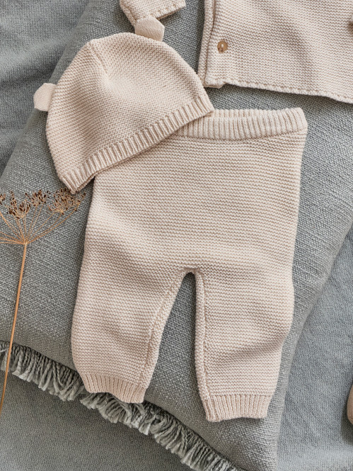Pantalon naissance tricot bébé (0-3M)
