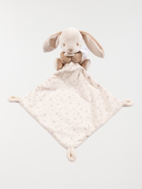 Doudou mouchoir naissance lapin beige Doudou mouchoir naissance lapin beige