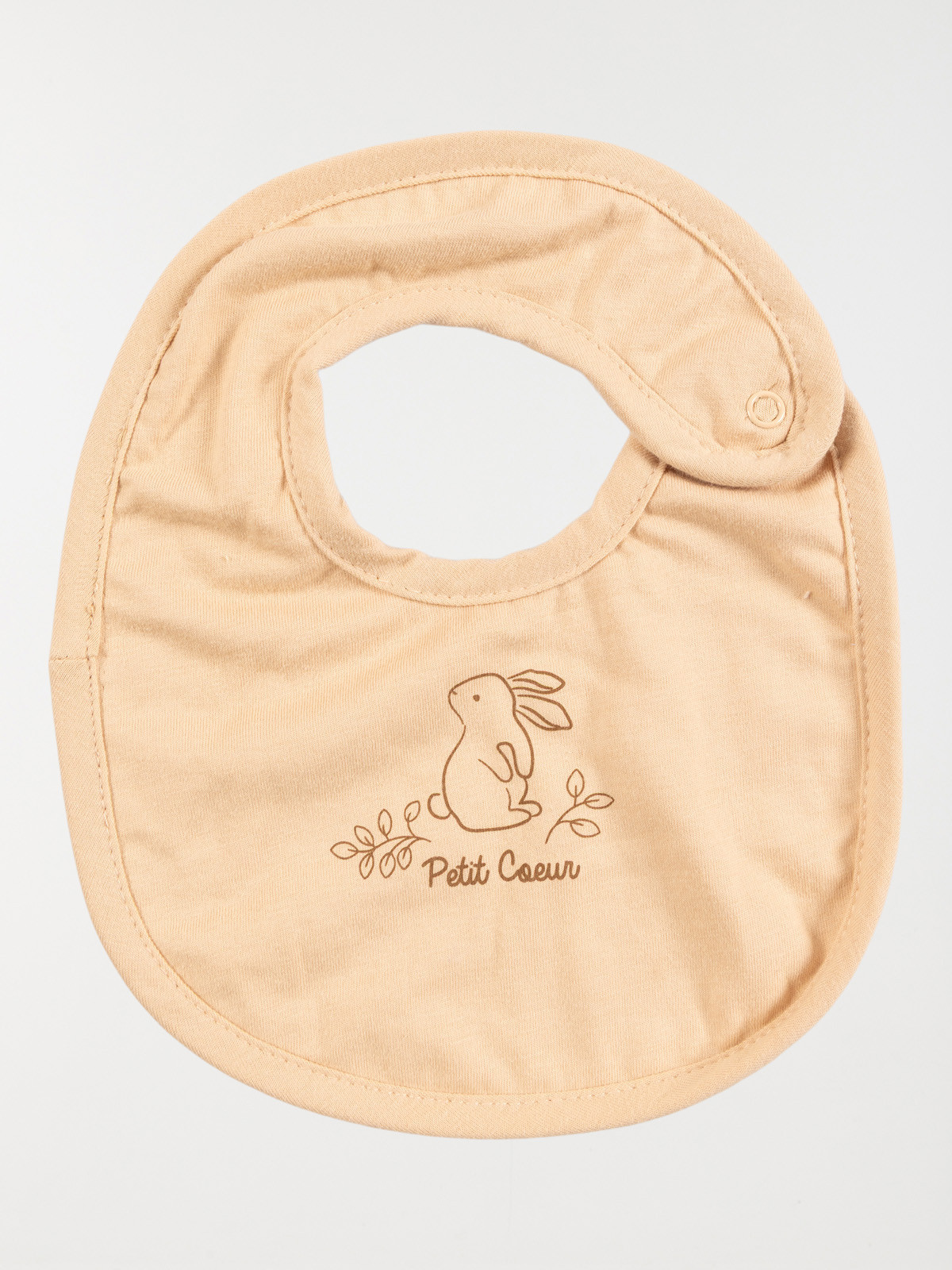 Lot de 3 bavoirs petit coeur bébé