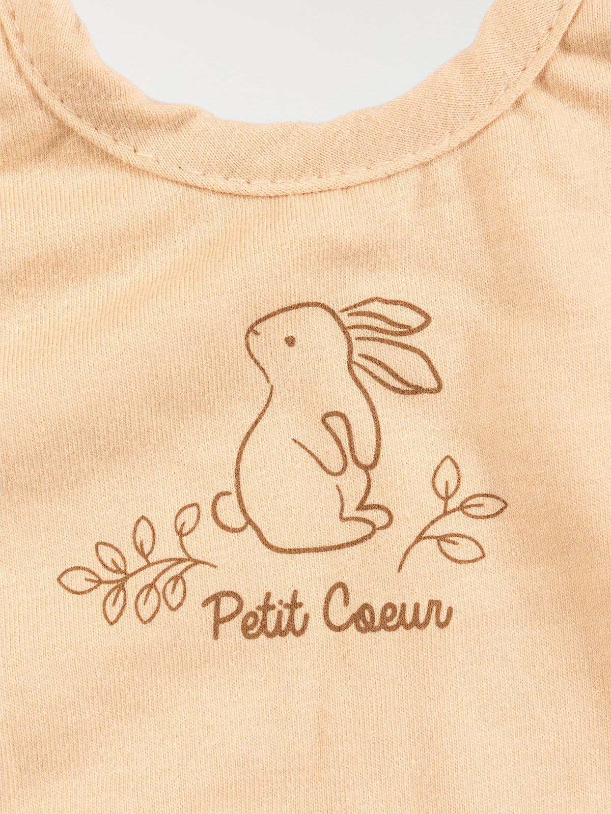 Lot de 3 bavoirs petit coeur bébé