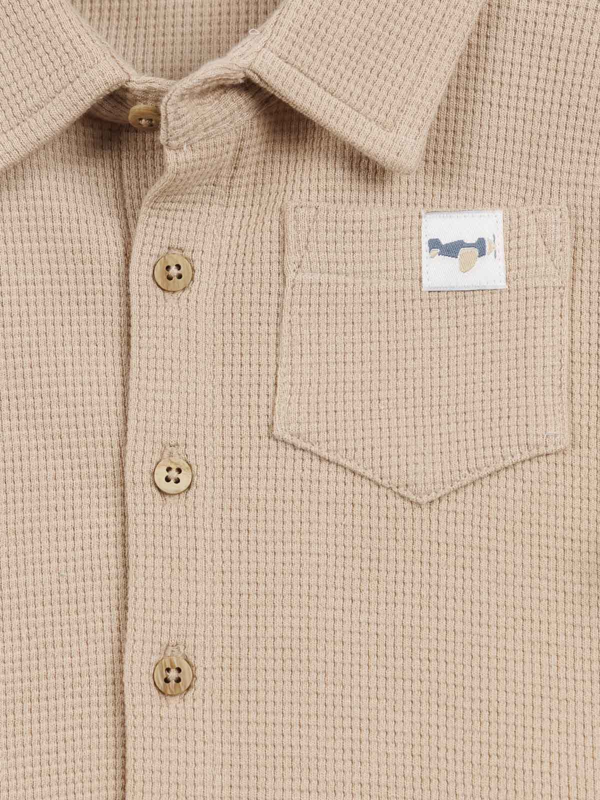 Chemise manches longues garçon (6-36M)