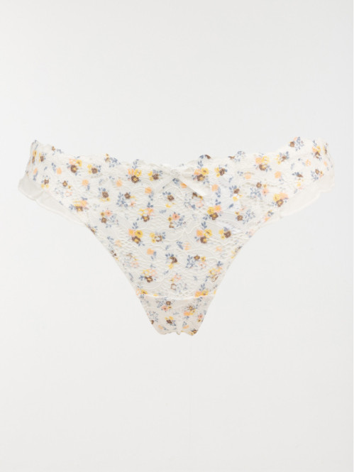 String dentelle florale...