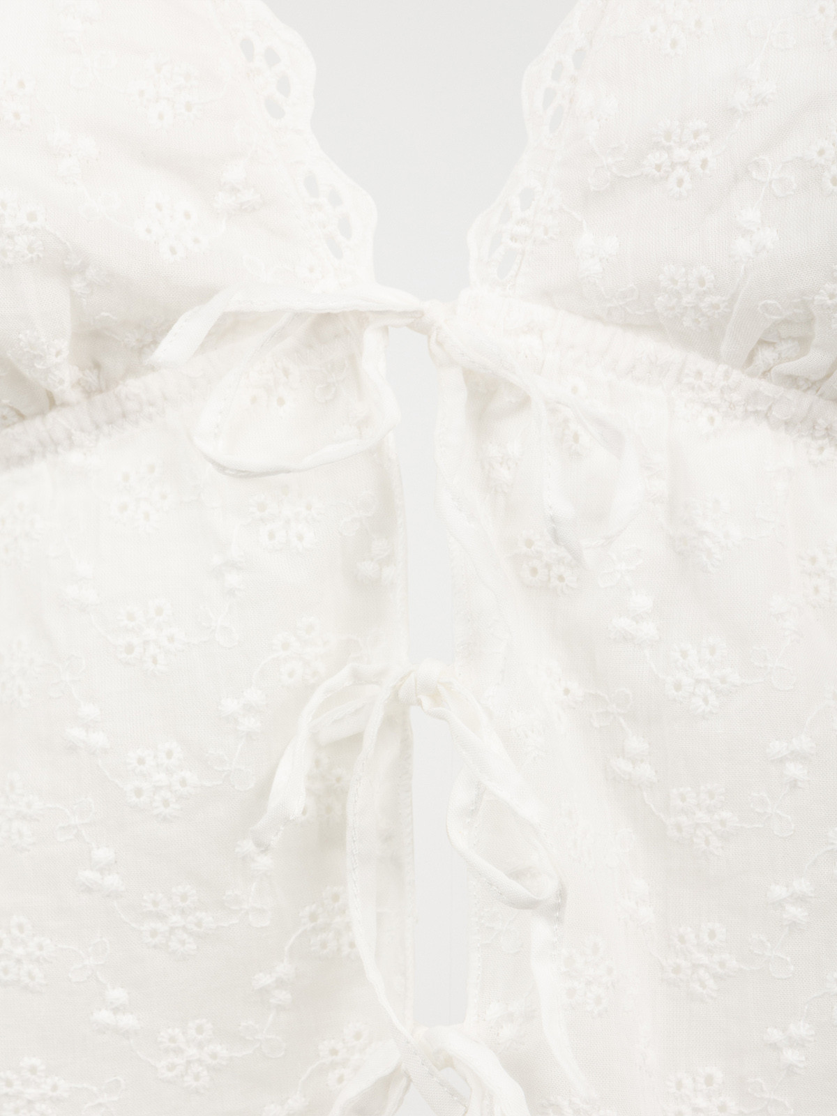 Pyjashort broderie anglaise femme 