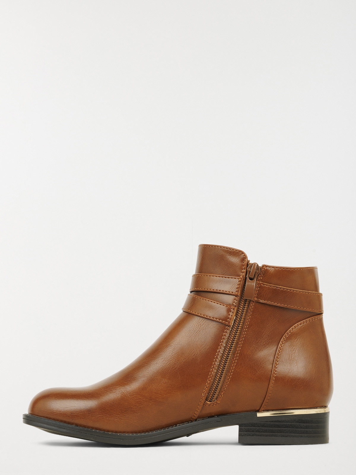 Bottines marrons brides femme (37-42)