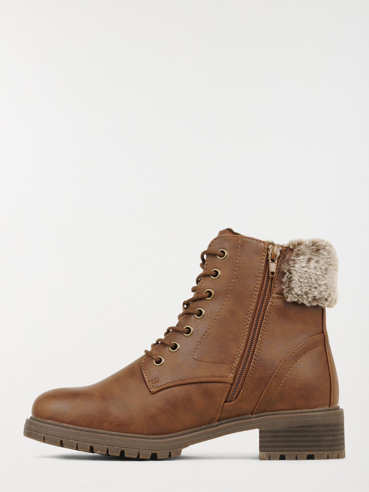 Bottines plates col fourré femme (36-41) Bottines plates col fourré femme (36-41)