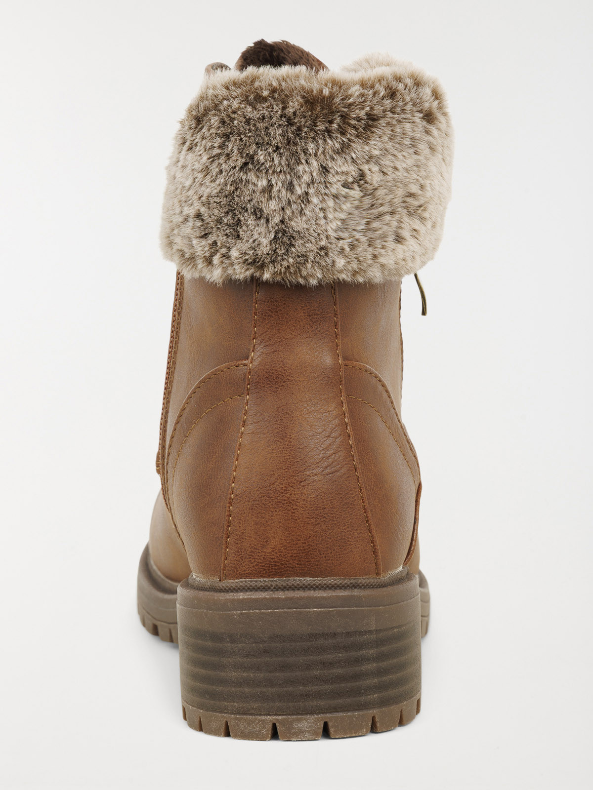 Bottines plates col fourré femme (36-41) Bottines plates col fourré femme (36-41)