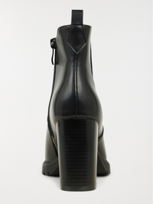 Bottine à talon noire femme...
