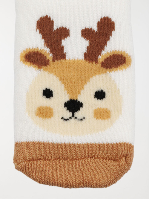 Chaussettes renne de Noël bébé