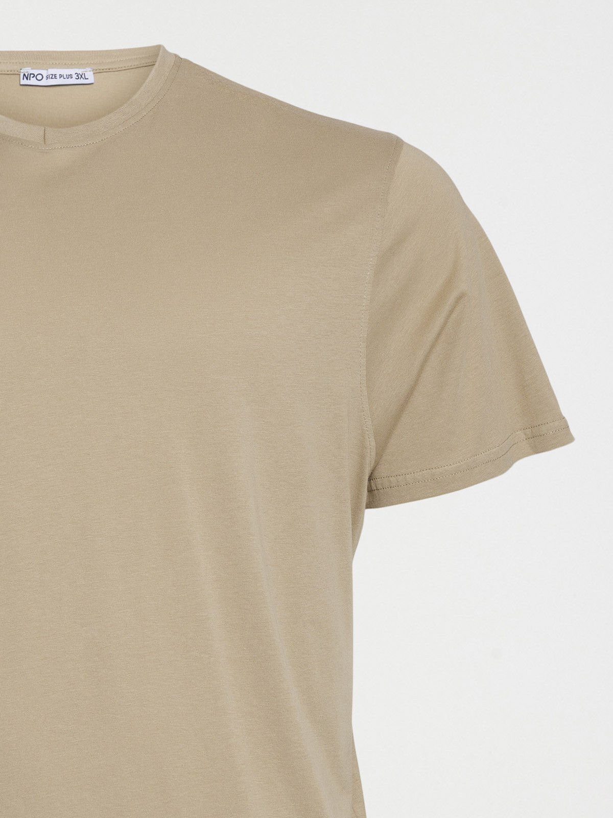 T-shirt col V taupe grande taille homme T-shirt col V taupe grande taille homme