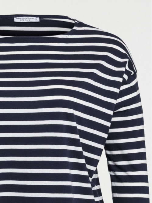 T-shirt rayé grande taille...