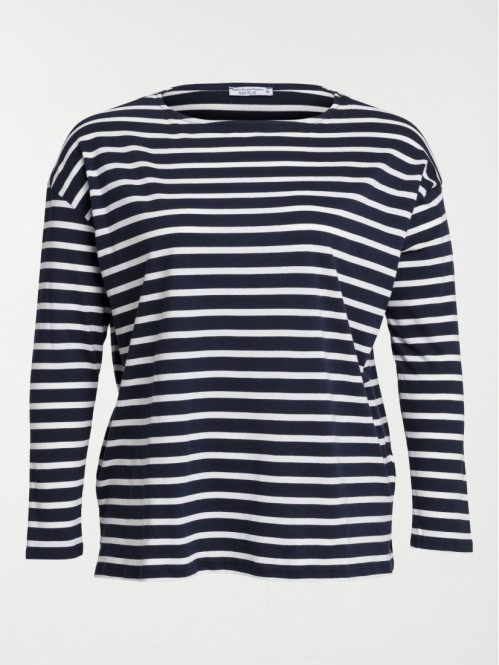 T-shirt rayé grande taille...