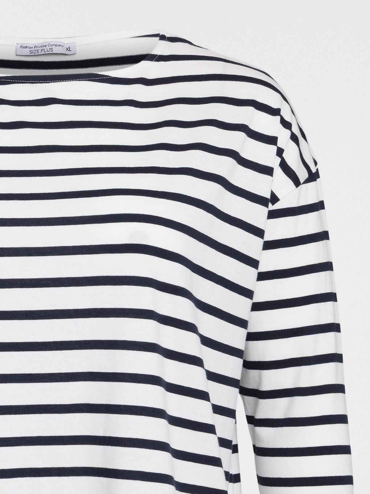 Tee-shirt rayé grande taille femme