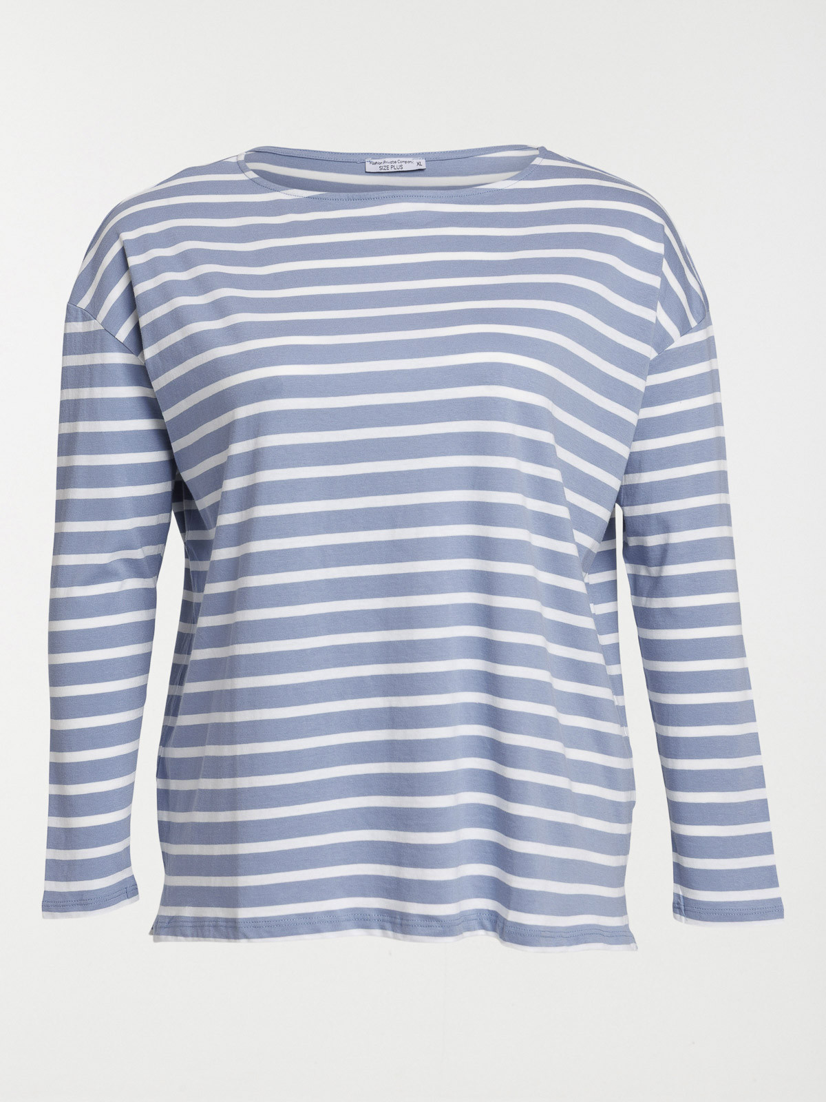 Tee-shirt rayé grande taille femme