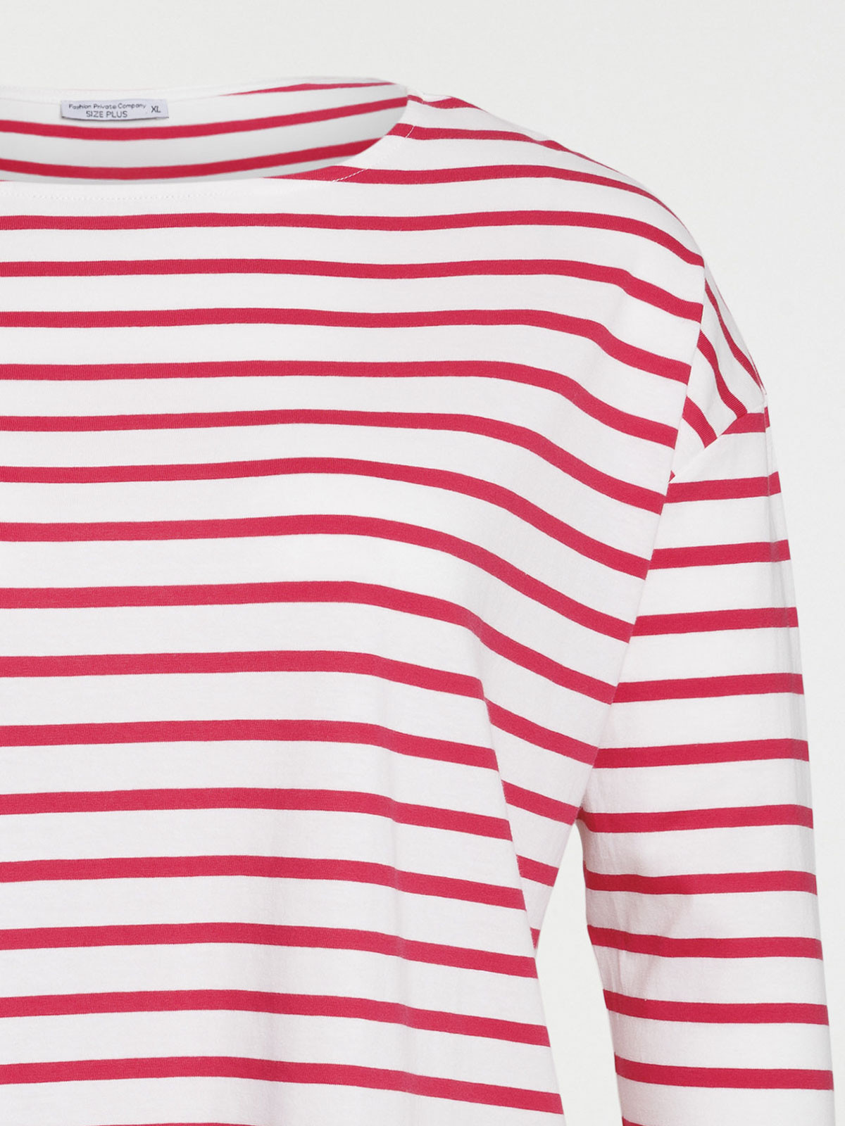 Tee-shirt grande taille rayé femme