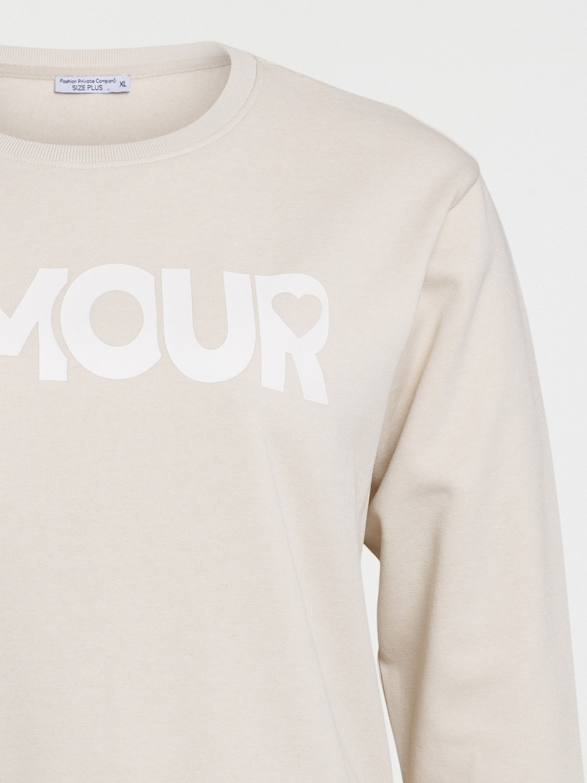 Sweat amour grande taille femme