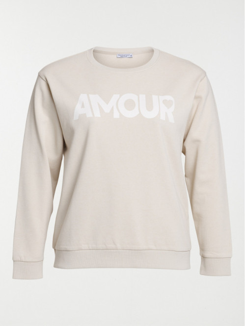 Sweat amour grande taille...