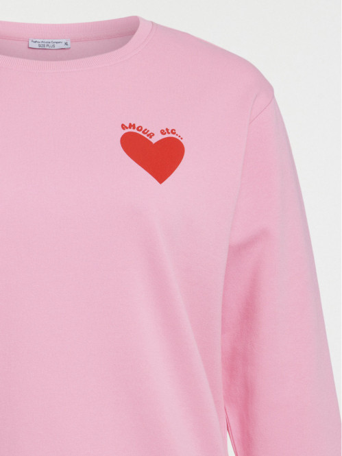 Sweat coeur poitrine grande...
