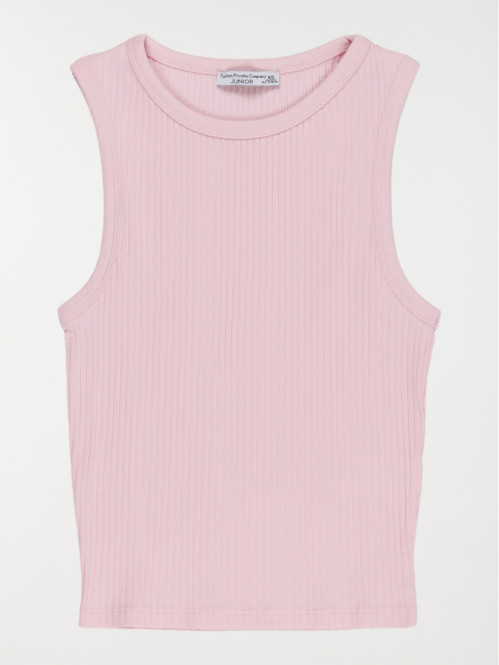 Débardeur rose poudré fille...