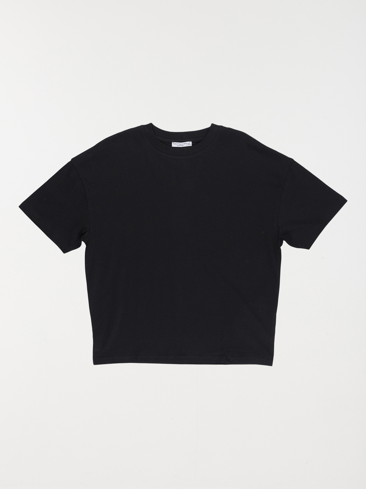 T-shirt basique noir fille (XXS-M)