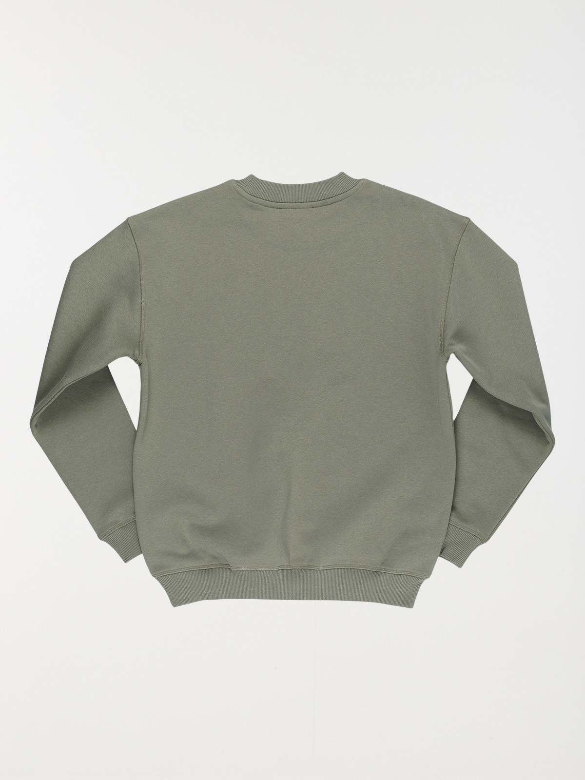 Sweat vert army col rond garçon (XXS-M)