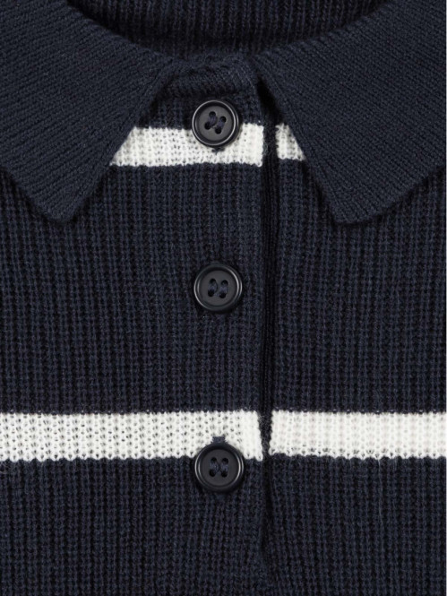 Pull col polo boutonné...