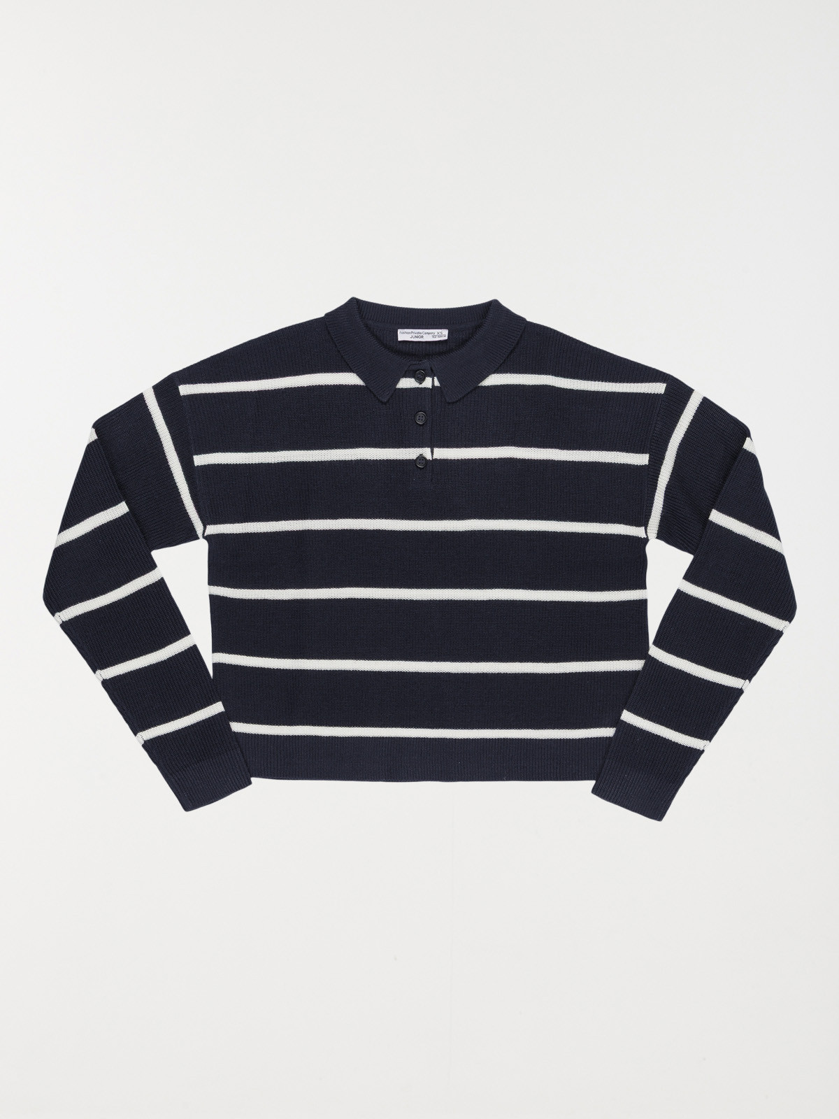 Pull col polo boutonné fille (XXS-M)