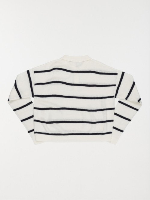 Pull boutonné col polo...