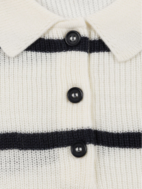 Pull boutonné col polo...