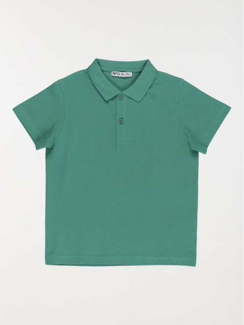 Polo uni coloris menthe...