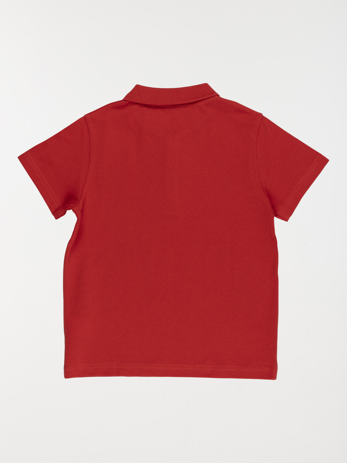 Polo uni rouge tomette garçon (3-12A)