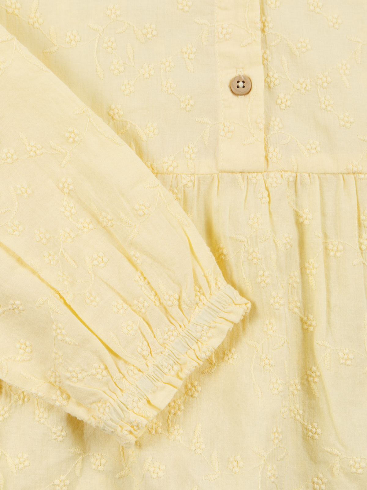 Blouse fleurie brodée fille (3-12A)