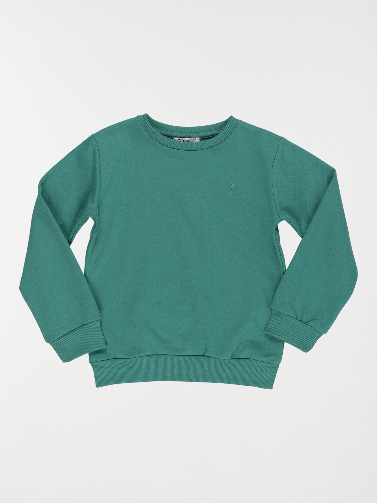 Sweat uni palmier brodé garçon (3-12A)
