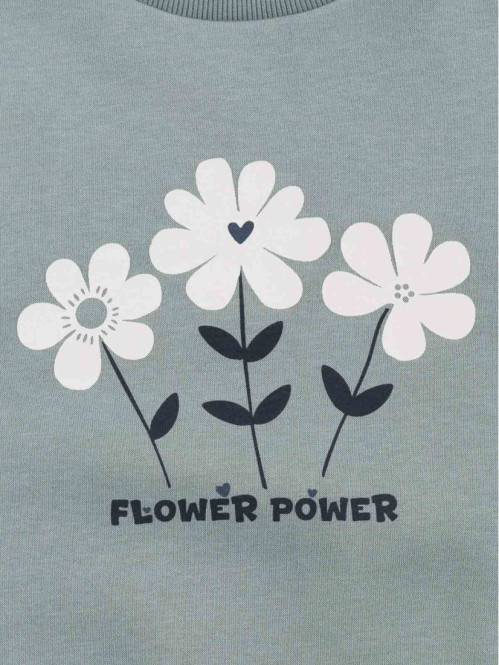 Sweat motifs fleurs fille...