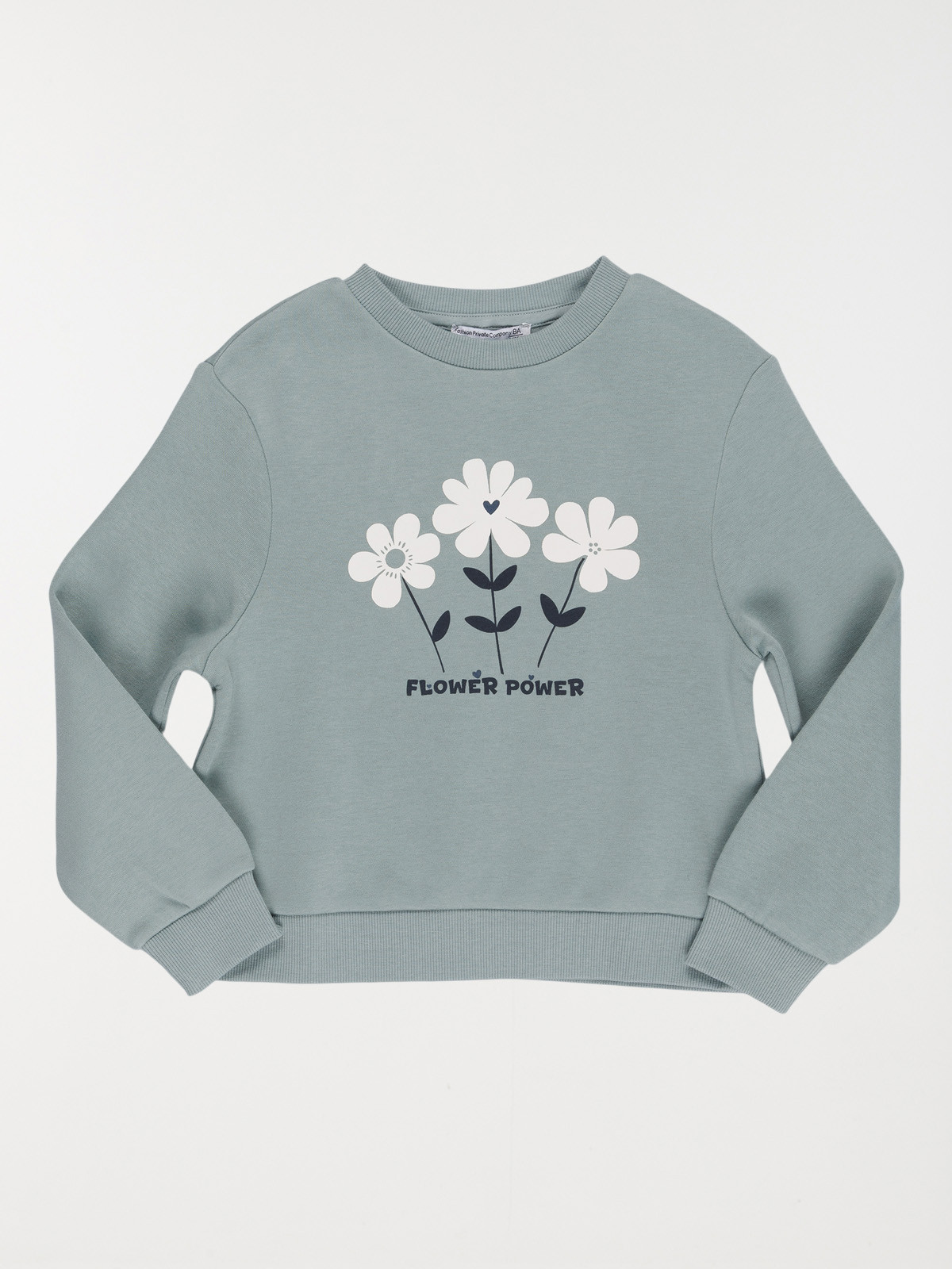 Sweat motifs fleurs fille (3-12A)