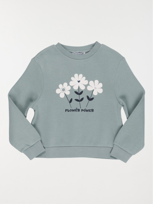 Sweat motifs fleurs fille...