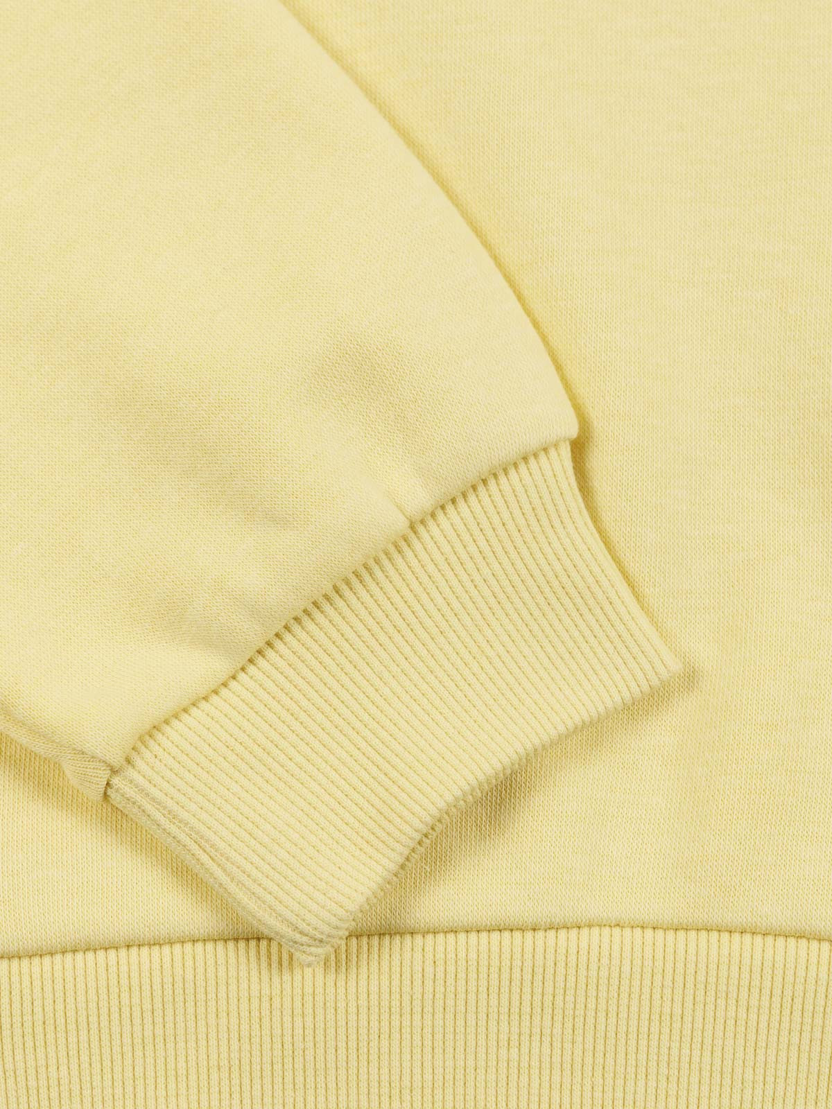 Sweat uni jaune clair fille (3-12A)