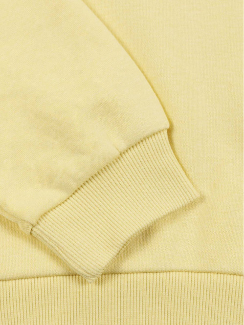 Sweat uni jaune clair fille...