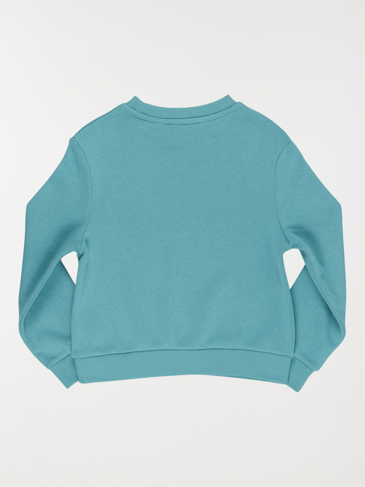 Sweat uni motif coeur fille (3-12A)