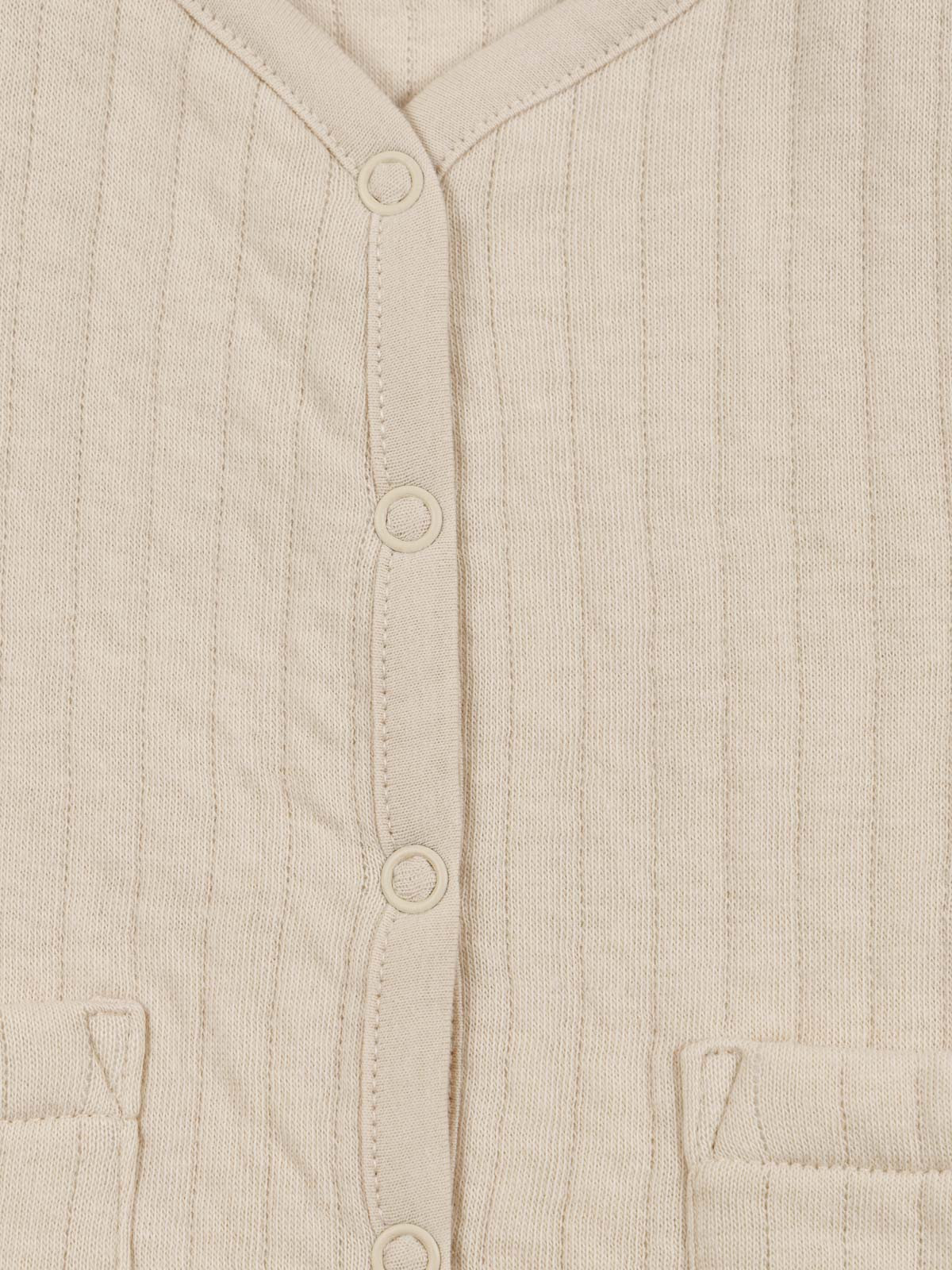 Gilet boutonné 2 poches fille (3-36M)