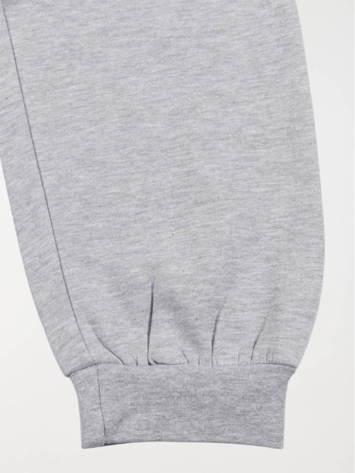 Jogging uni gris chiné...