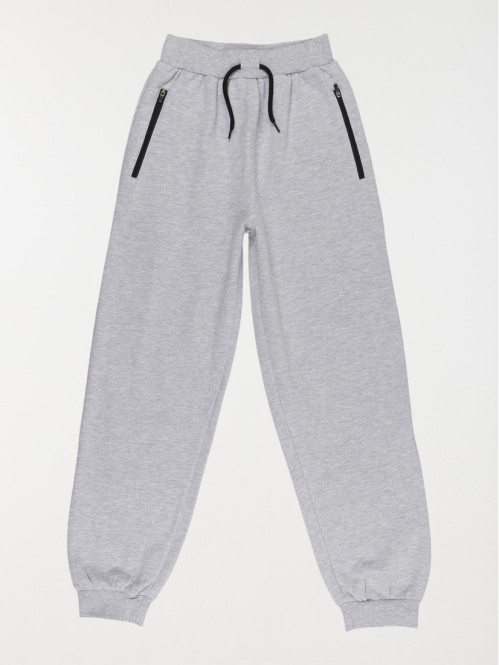 Jogging uni gris chiné...