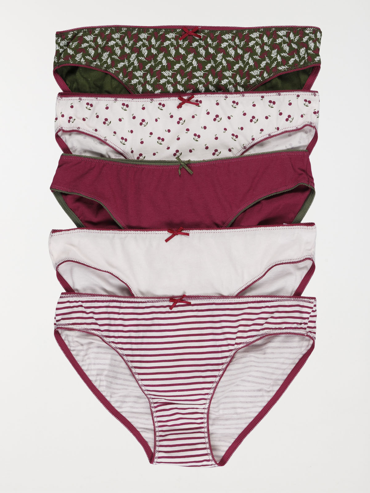 Lot de 5 culottes imprimés femme