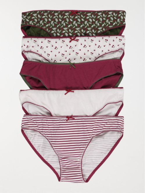 Lot de 5 culottes imprimés...