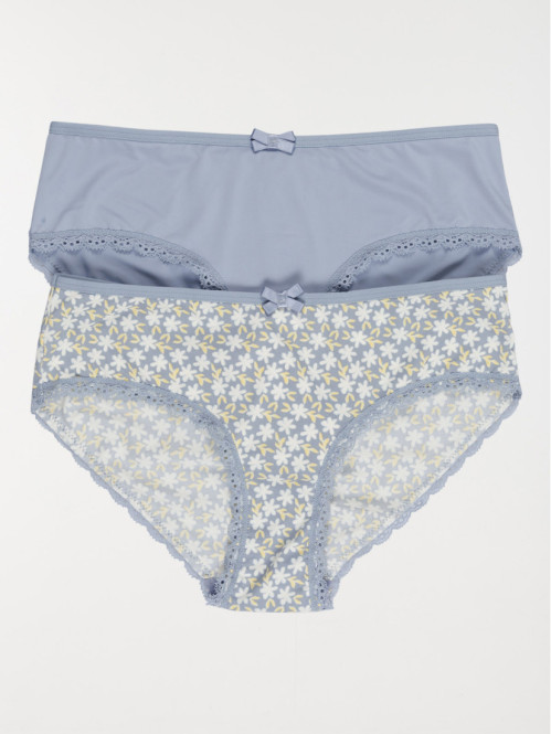 Lot de 2 shorties femme (S-XL)
