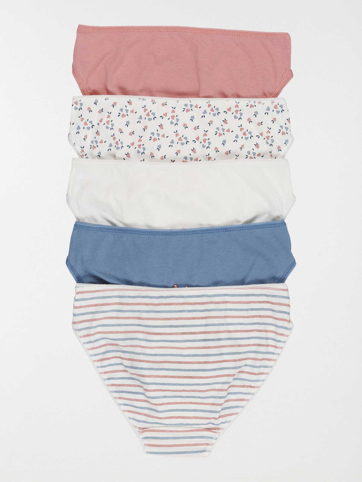 Lot de 5 slips imprimés fille Lot de 5 slips imprimés fille